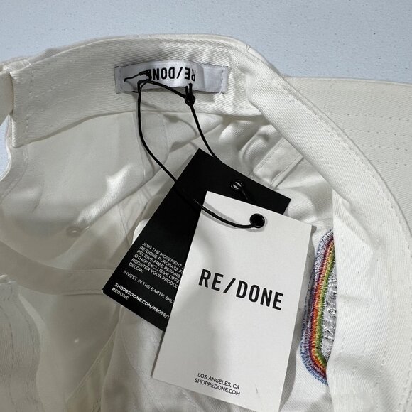 NWT RE/DONE 90s WHITE DAD HAT CAP main image 5